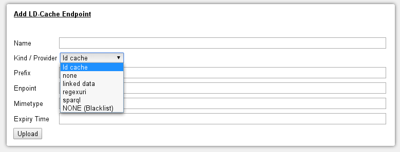 LDcache endpoints configuration